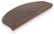 Brielle rutschfeste Stufenmatten 65x24x3,5 cm - Selbstklebende Teppich Treppenstufen - Pflegeleichte Halbrunde Treppen-Teppich - Braun – Halbrund- 20 dp Trittschalldämmung - 15 Stück