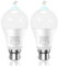 Torkase PIR Motion Sensor Light Bulb, 13W B22 Bayonet Security Light Bulbs, 3000K Warm White Infrared Lamp, Auto On/Off Motion Sensor Lights Indoor Outdoor Bulbs for Garage, Bathroom, Hallway, 2 Pack