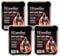 Disposable Portable BBQ Grill Tray - Pack of 4 Instant Light Charcoal Barbecues Grill Tray with Topline Card for Garden BBQs, Camping BBQ, Fishing or Picnic Set