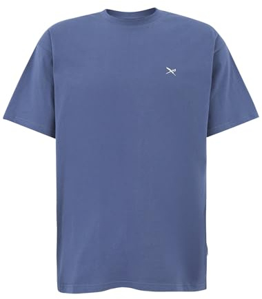 IRIEDAILY Mini Flag Relaxed Tee, Dove Blue, XL