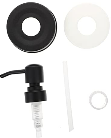 SHOWERORO 1pc Mason Jar Dispenser Black Foam Soap Dispenser Hand Soap Dispenser Soap Bottle Press Head Lotion Pump Head Replacement Foaming Soap Dispenser Pressure Head Black Pump Bottle