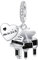 BIZK Klavier Charm-Anhänger für Armband 925 Sterling Silber Charm Bead Pendant für Europäische Armbänder und Halsketten