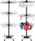 DADEA Lot de 2 présentoirs à bijoux rotatifs réglables à 3 niveaux, présentoir en métal à suspendre pour bijoux, porte-clés, boucles d'oreilles, collier (B, 71,1 cm)