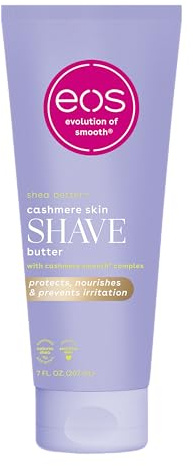 eos Cashmere Skin Collection Shave Butter - Vanilla Cashmere, Non-Foaming Moisturizing Shave Cream to Prevent Razor Burn, 7 fl oz