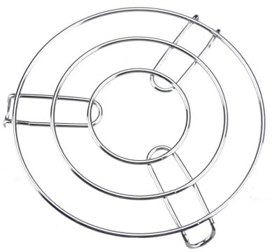 SDMAX Hot Pan Pot Stands - Stainless Steel Round Trivet Holder Kitchen New, Table Ring, Kitchen Heat Resistant Hot Pan Round Steamer Rack, Holder For Kitchen Accessories, (1x)