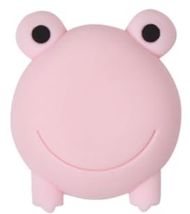Cale Porte Sol Poignée De Porte De Dessin Animé,Tampon Anti-Collision,Protection Murale D'Aspiration De Porte,Autocollant En Silicone Silencieux 2Pièces,Petite Grenouille