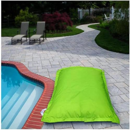FDSGEEE Riesiger Pool-Sitzsack auf dem Wasser, wasserdicht, großer schwimmender Sitzsack, Außenmöbel, Sofabezug, 140 cm x 180 cm, ohne Füllstoff (Farbe: Violett)