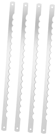 CATIEBYE 4stücke Brot-schneidemaschine Mit Gezackten Edelstahlklingen Ersatzklingen Für Brotschneider Wiederverwendbar Sauberes Schneiden Für Toast Und Brot