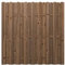 Woodtex Sichtschutzzaun Gartenzaun Gartentor Brettertzaun kesseldruckimprägniert|wetterfest Kieferholz 180x180x4cm Braun