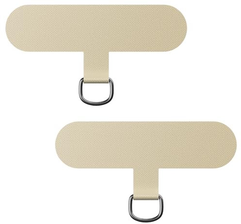 caslord Lot de 2 Patchs universels pour Cordon, transformez Votre Coque de téléphone en chaîne de téléphone, TPU Ultra Fin s'adapte à Toutes Les Coques de téléphone Standard–Or