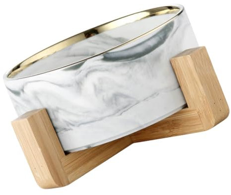 Cabilock Bol à Nouilles Et Bol à Soupe Céramique avec Support pour Chien Et Chat De Gamelles pour Animaux