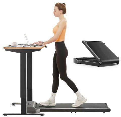 WALKINGPAD Z1 Laufband Klappbar, Walking Pad 1-6 km/h mit Fernbedienung und LED-Anzeige, Kompaktes und Leises Laufband Schreibtisch für Zuhause Büro