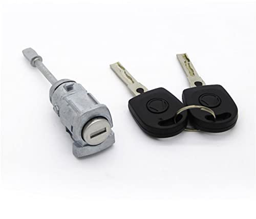 XYWOPO Cylindre de Serrure de Porte conducteur à Anneau Gauche, for Seat, Cordoba Ibiza III 6L3837167B 6L3837168B avec clé 2002 – 2008 Actionneur de Verrouillage de Porte de Voiture(LEFT2 x Key)