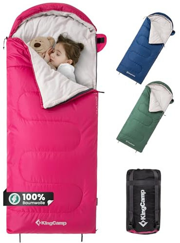 KingCamp sovsäck för vuxna, extra bred flanellsovsäck för camping, backpacking, varmt och kallt väder, stor och lång, lätt, XL storlek