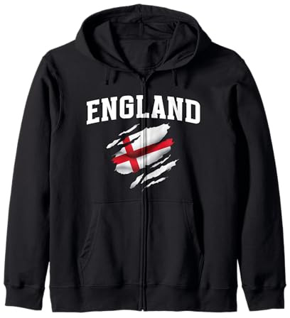 Drapeau Anglais Angleterre Hommes Femmes Enfants Sweat à Capuche