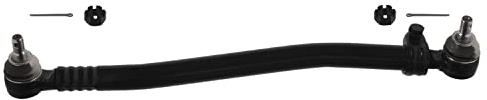 febi bilstein 06578 Drag Link with castle nuts and cotter pins, from steering gear to 1st front axle, pack of one