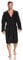 Vossen Damen & Herren Bademantel Texas schwarz M