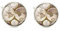 ODETOJOY 2pcs/Set Messing Manschettenknöpfe Herrenmanschettenknopfe Weltkarte Globus Hemd Für Hochzeit Wedding Herren Silberfarbene