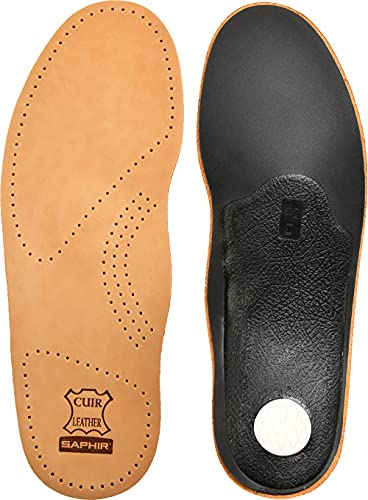 Saphir Anatomisch geformtes Fußbett Ledereinlagen, Natürlich, 10 (43 EUR)