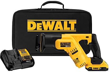 DEWALT DCS387D1 20V MAX Lithium Ion Compact Reciprocating Saw Kit (2 Amp) by DEWALT