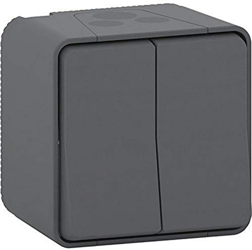 Schneider Electric MUR35022 Double va et Vient Styl mureva, 250 V, Gris