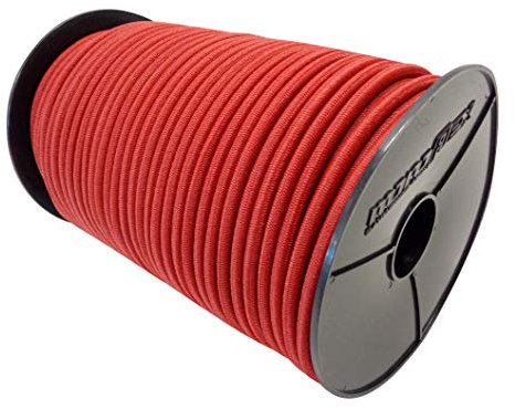 Gummiseil Expanderseil 8mm 20m mit PE Mantel in Rot Gummileine Planenseil Leine Gummischnur Gummikordel