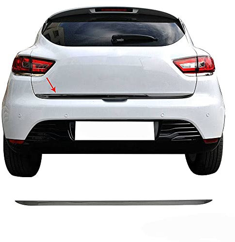 Garniture de Hayon Coffre pour Renault Clio IV 2012-2019 en Acier INOX foncé