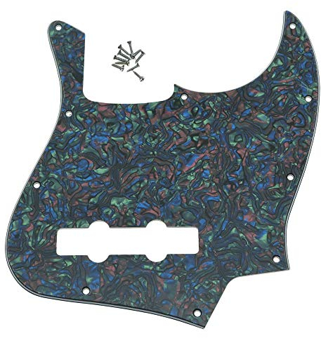Dopro Jazz Bass J Bass Pickguard für USA / Mexikanische 4 Saiten Fender Jazz Bass Abalone Pearl