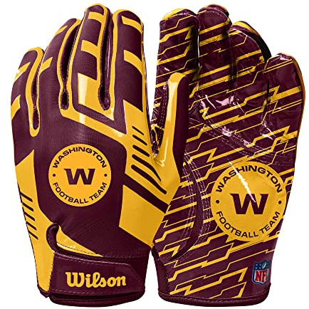 WILSON NFL Stretch Fit Fußballhandschuhe – Erwachsene, Washington Commanders