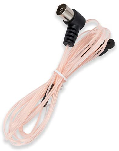 Vecys FM Radioantenne UKW Antenne Pink T Typ Innenantenne Unbal Dipol FM Autoradio Push On TV Buchse Anschluss Kompatibel mit Stereoempfänger Heimverstärker Autoradio