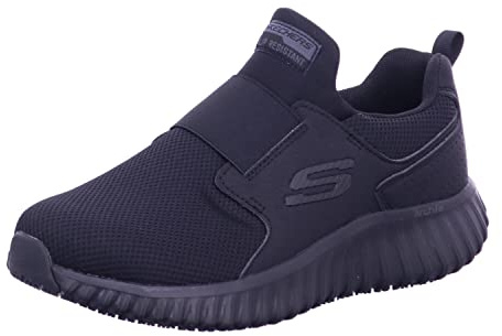 Skechers Men's CICADES Sneaker, Black Textile/Synthetic, 7 UK