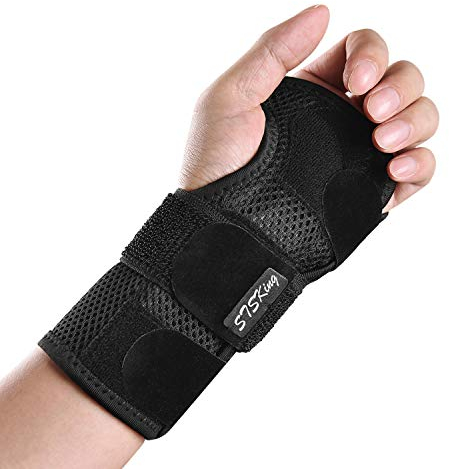 Handgelenk Schienen Bandage Karpaltunnelsyndrom Handbandage Handgelenkstütze Zur Linderung von Sehnenentzündungen und Schmerzen am Handschiene Links Rechts Hand mit Kompressionsband (L, left)