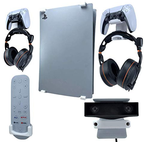 3D Cabin PS5 Display Wall Mounting Kit Set Bracket Pack for Playstation 5 Digital Console