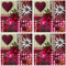 Serviette 3-lagig, 33 x 33 cm, 40 Stück, Herz, Alpine Collage, Party Rosen, Hirsch, Reh, Party Tisch Dekoration, Motivservietten Tieren und Blumen, Papierservietten