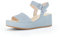 Gabor Damen Keilsandalen, Frauen Sandaletten,Best Fitting,offene Schuhe,Keilsandaletten,Keilabsatz,Wedge-Heel,bequem,aquamarin,39 EU / 6 UK