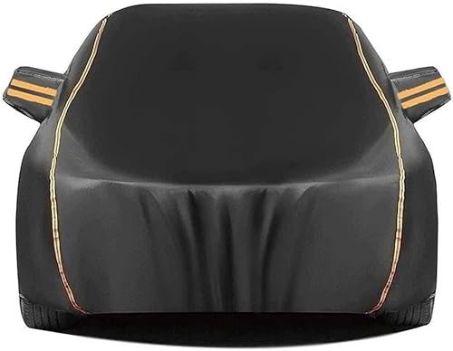 Autoabdeckung Für Mini Cooper S Cabrio One Cooper | wasserdichte Autoabdeckung for Den Ganzen Tag, Staubdichte Autoabdeckung Mit Reflektor-Autohaube (Color : Black, Size : Cooper S)