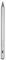 Tucano Stylus Pencil - Penna capacitiva attiva per iPad - Tecnologia Palm Rejection - Sensibilità all'inclinazione - Dock magnetico per la ricarica - Silver