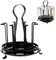 Alipis 1 Set Cup Drying Hanger Glass Drying Rack Vintage Cups Coffee Mug Hanger Travel Bottle Drying Rack Baby Bottle Drying Rack Kitchen Drying Rack Iron Cup Draining Stand Drain Tray Pp