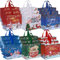 AhfuLife 18 Stück Geschenktüten Weihnachten Groß, Non Woven Weihnachtstaschen Weihnachtstüten Geschenktaschen mit Griffen, Weihnachtsgeschenktüten, Weihnachts Geschenktüten, 40 * 36 * 15CM