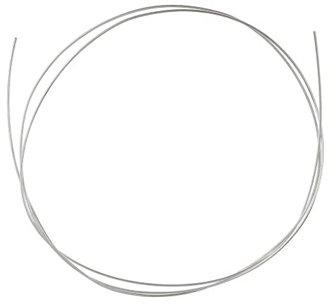 Tiuimk Alambre de plata de ley 925, 0,5 mm de diámetro, 50 cm de longitud, para joyas hechas a mano
