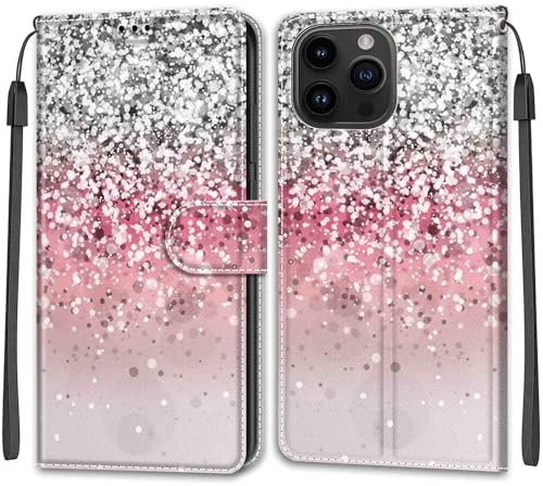 Premium Leather Shockproof Protective Wallet Case for iPhone 15 Pro - Flip Cover Compatible with iPhone 15 Pro