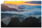 ARTLAND Wanddeko Poster & Kunstdrucke Wandposter 60x40 cm Querformat Landschaften Wald Bäume Nebel Herbst Sonnenuntergang Bayern U4TN