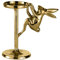 EGLO LIVING Deko Kerzenhalter Ostern Lonkintsy, Kerzenständer für Stumpenherzen, Osterdeko Kerzen Ständer mit Osterhase, Frühlingsdeko aus Aluminium in Gold, 19 cm