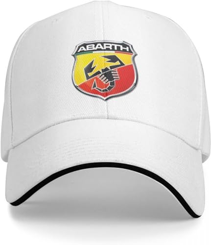 CAPHATMC Baseballkappe Hip Hop Sonnenhut Klassische Truck Driver Cap Abarth Scorpion für Männer und Frauen Klassische Trucker Cap Snapback Geburtstagsgeschenk für Männer Frauen