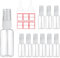 Gjinxi 10 Stück Sprühflasche, 50ml Zerstäuber Sprayflasche Pumpflasche Leer Klein Sprühflaschen zum Befüllen Tragbares Reiseflaschen mit Trichter für Parfüm Wasser Alkohol