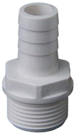 8mm 10mm 12mm 16mm OD Portagomma X 1/2 3/4 Filettatura maschio Tubo in PVC Giunto Raccordo Accoppiatore Adattatore Connettore dell'acqua(White,12MM_1/2)