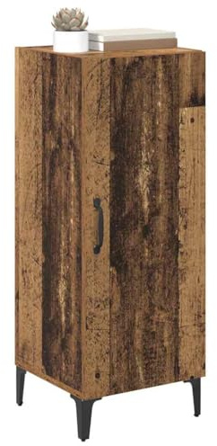 vidaXL Sideboard Old wood 34.5 x 34 x 90 cm Engineered wood, Living Room Storage, Contemporary Shelving Unit, Rectangular Wooden Sideboard, Functional Design for Modern Furniture