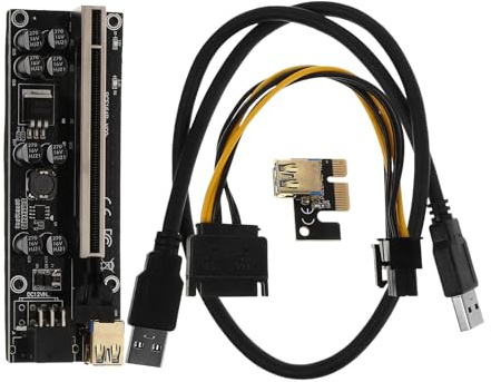 CONGARTENO Pcie Verlängerungskabel für Grafikkarte mit Kupferkern Einfache Installation Vielseitige Anwendung Fürpc Netzkabel und Stromkabelverlängerung