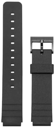 BSEIXIKRB Silikon-Uhrenarmband kompatibel mit Casio Small Black MQ-24 MW-240 Series Armband 16 mm