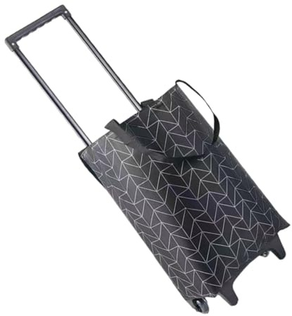 SWOOMEY Carrello Pieghevole Ruote Oxford, Borsa Capiente per Spesa e Campeggio, Resistente Manico Telescopico e Funzione Saliscale